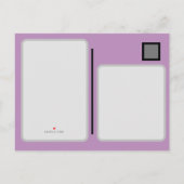 Pastel Goth Wedding Announcement Postcard Ankündigungspostkarte (Rückseite)