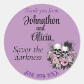 Pastel Goth Wedding Sticker Gefallen Label Zubehör (Vorderseite)