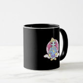 Pastel Goth Whimsigoth Clown Ragdoll Tasse (VorderseiteRechts)