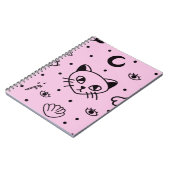 Pastel Goth Wiccan Cat Notebook - Bezaubernd Notizblock (Linke Seite)