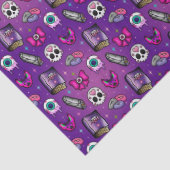 Pastel Goth - Witchy - Lila Halloween Seidenpapier (Detail)