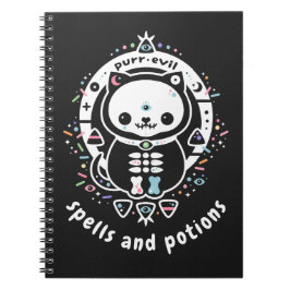 Pastel Goth Zauber und Tränke Hexe Notizblock