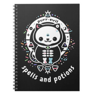Pastel Goth Zauber und Tränke Hexe Notizblock