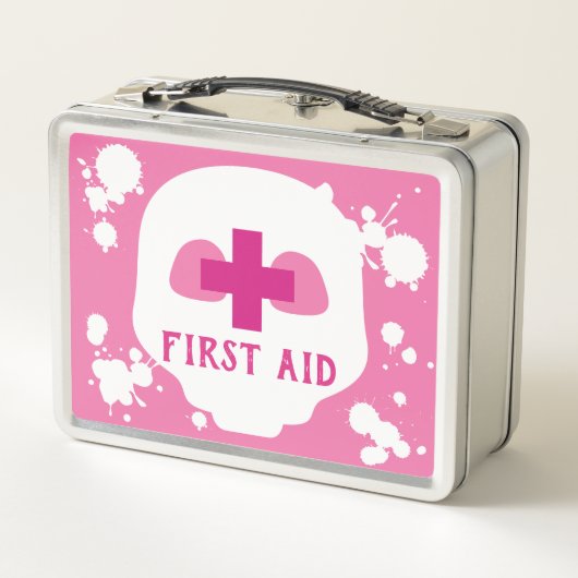 Pastel Goth Zombie Apokalypse Emo Medical Metall Lunch Box (Rückseite)