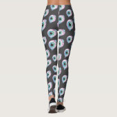 Pastel Gothic Candy Eyeball Pattern Leggings (Rückseite)