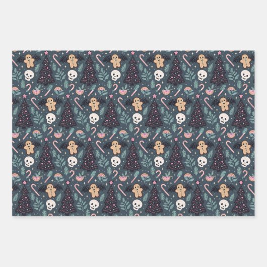 Pastel Gothic Christmas Geschenkpapier Set (Vorderseite 2)