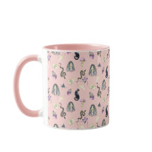 Pastel Gothic Story Pattern Pink