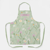 Pastel Grace Floral Elegance Trendy Schürze (Vorderseite)