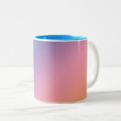 Pastel Gradient Blue Zweifarbige Tasse (VorderseiteRechts)