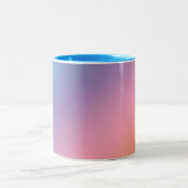 Pastel Gradient Blue Zweifarbige Tasse (Mittel)
