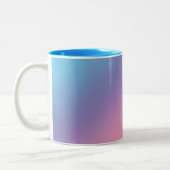 Pastel Gradient Blue Zweifarbige Tasse (Links)
