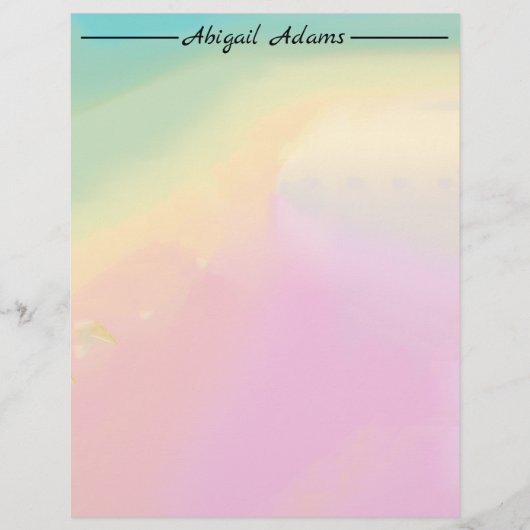 Pastel Gradient Briefbogen (Vorderseite)