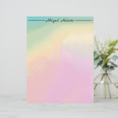 Pastel Gradient Briefbogen (Stehend Vorderseite)