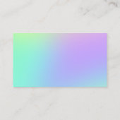 Pastel Gradient Business Cards Visitenkarte (Rückseite)