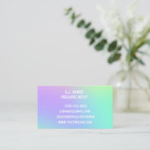 Pastel Gradient Business Cards Visitenkarte (Stehend Vorderseite)