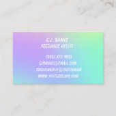 Pastel Gradient Business Cards Visitenkarte (Vorderseite)