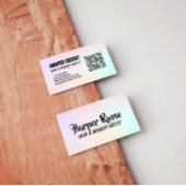 Pastel Gradient Dreamy Hair Makeup Artist Visitenkarte