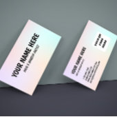 Pastel Gradient Dreamy Hair Makeup Business Card Visitenkarte