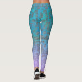 Pastel Gradient Geo Sheeny Leggings (Rückseite)