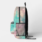 Pastel Gradient Glitzer Rainbow Bokeh Bedruckter Rucksack (Rechts)