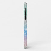 Pastel Gradient Glitzer Sparkle Monogram Name Case-Mate iPhone Hülle (Hinten/Links)