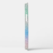Pastel Gradient Glitzer Sparkle Monogram Name Case-Mate iPhone Hülle (Rückseite / Rechts)
