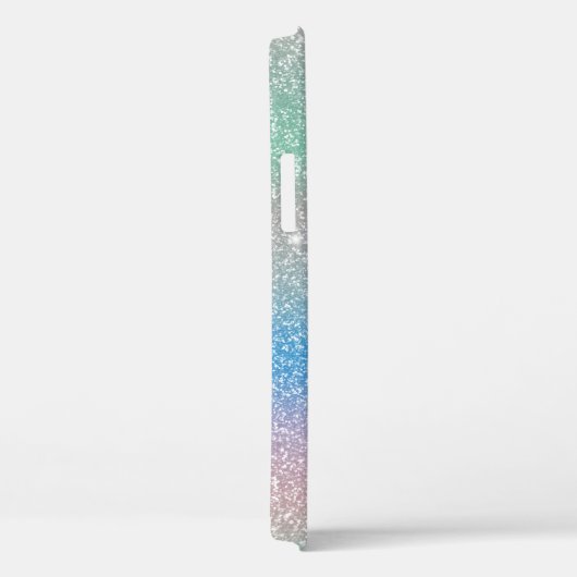 Pastel Gradient Glitzer Sparkle Monogram Name Case-Mate iPhone Hülle (Rückseite / Rechts)