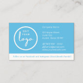 Pastel Gradient Green Discount Business Card Visitenkarte (Rückseite)