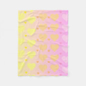 pastel gradient heart blanket fleecedecke (Vorderseite)