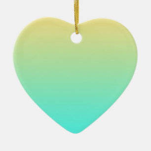 Pastel Gradient Hintergrund Türkis Gelb Keramik Ornament