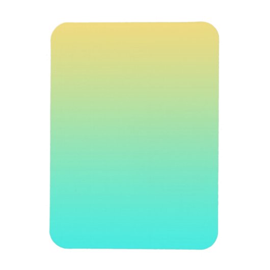 Pastel Gradient Hintergrund Türkis Gelb Magnet (Vertikal)