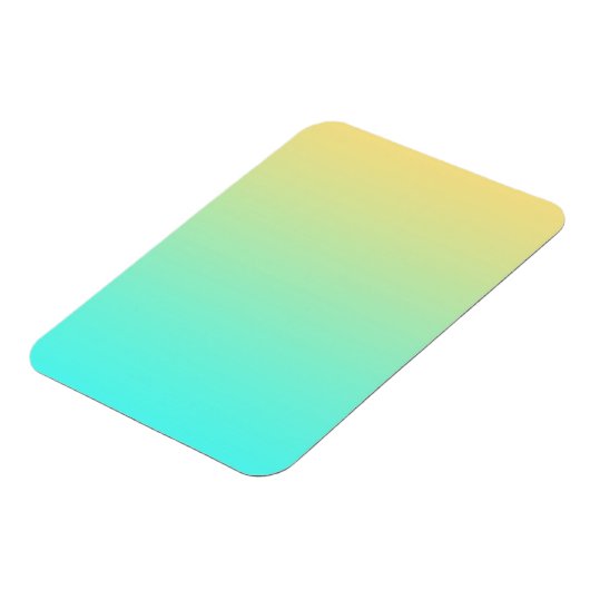 Pastel Gradient Hintergrund Türkis Gelb Magnet (Linke Seite)