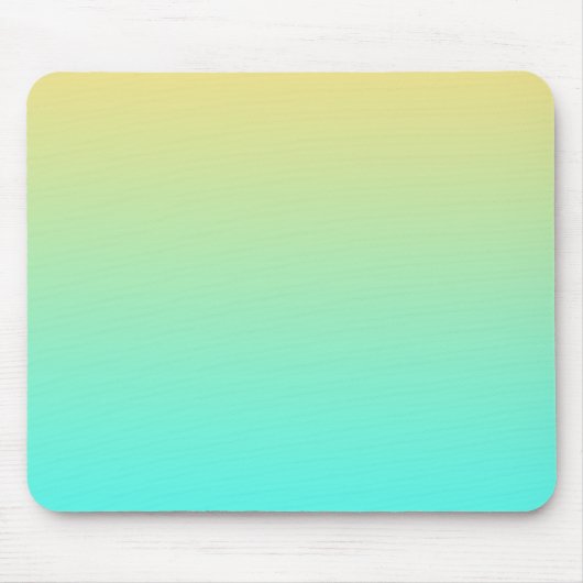 Pastel Gradient Hintergrund Türkis Gelb Mousepad (Vorne)
