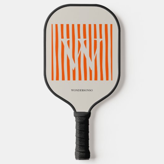 Pastel Gradient Initial Custom Pickleball Schläger (Vorderseite)
