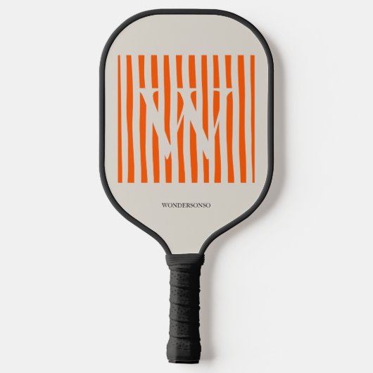 Pastel Gradient Initial Custom Pickleball Schläger (Rückseite)