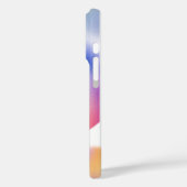 Pastel Gradient iPhone Case - Blumendesign (Rückseite / Links)