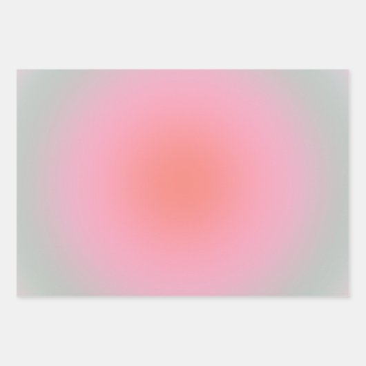 Pastel Gradient Minimalistisch Aura Geschenkpapier Set (Vorderseite)
