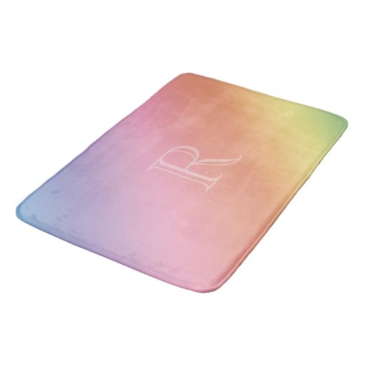 Pastel Gradient mit (oder ohne) Initial Badematte (Schrägansicht)
