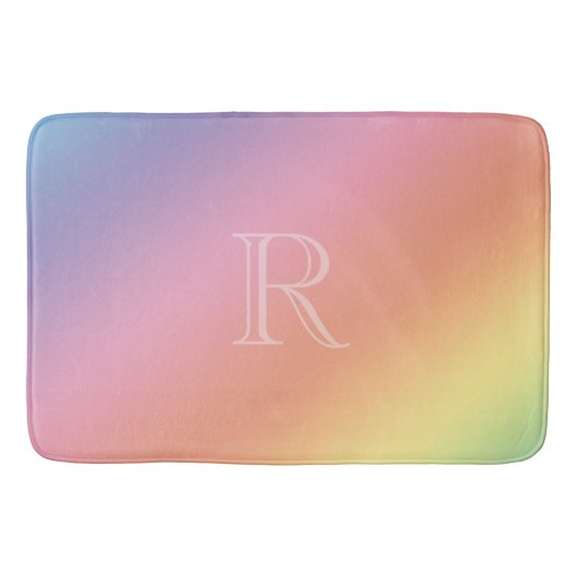 Pastel Gradient mit (oder ohne) Initial Badematte (Vorderseite)