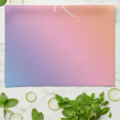 Pastel Gradient mit (oder ohne) Initial Geschirrtuch (Gefaltet)