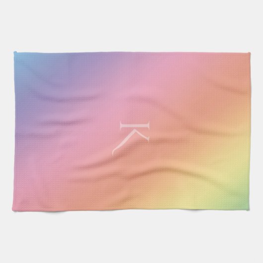 Pastel Gradient mit (oder ohne) Initial Geschirrtuch (Horizontal)