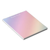 Pastel Gradient mit (oder ohne) Name Notizblock (angewinkelt)