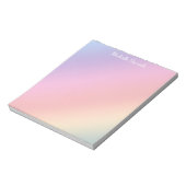 Pastel Gradient mit (oder ohne) Name Notizblock (Rotiert)