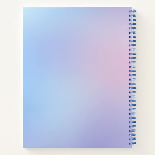 Pastel Gradient-Notebook Notizblock (Rückseite)