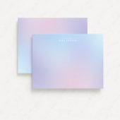 Pastel Gradient Ombre Modern Stationery Note Card Mitteilungskarte