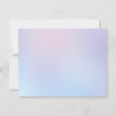 Pastel Gradient Ombre Modern Stationery Note Card Mitteilungskarte (Rückseite)