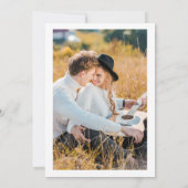 Pastel Gradient Retro Chic Pink Save The Date (Rückseite)