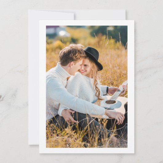 Pastel Gradient Retro Chic Pink Save The Date (Rückseite)