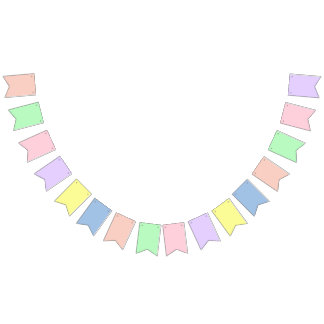 Pastel Gradient Thema Dreiecksbanner Wimpelkette