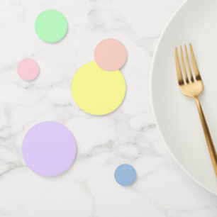 Pastel Gradient Theme Party Table Confetti Konfetti
